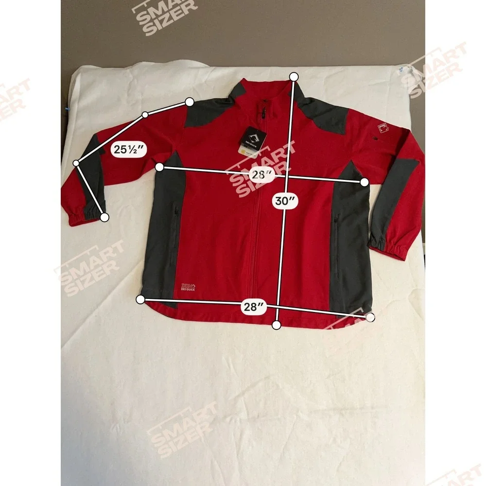 Dri-Duck 5309 Baseline Softshell Jacket Men's 3XL‎ Red Gray Wind Water Resistant